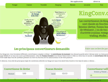 Tablet Screenshot of convertisseur.kingconv.com