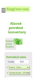 Mobile Screenshot of konvertor-sk.kingconv.com